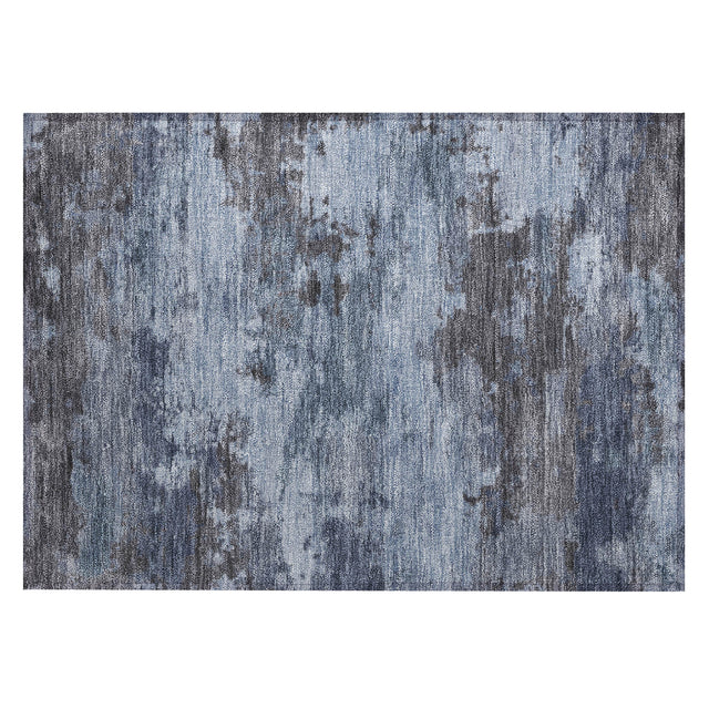 Addison Chantille ACN2075 Abstract Machine Made Transitional Blue Rug