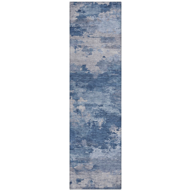 Addison Chantille ACN2075 Abstract Machine Made Transitional Navy Rug