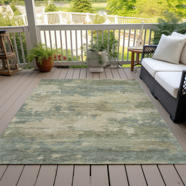 Addison Chantille ACN2075 Abstract Machine Made Transitional Seafoam Rug