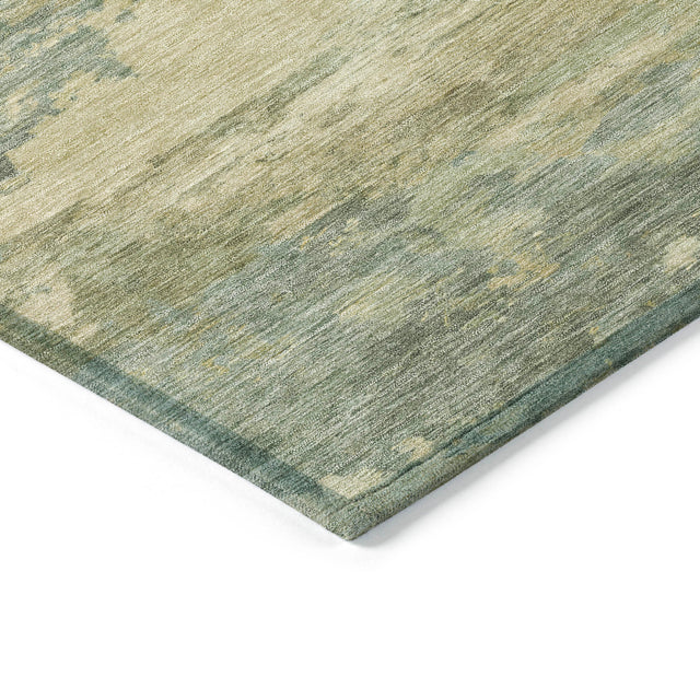 Addison Chantille ACN2075 Abstract Machine Made Transitional Seafoam Rug