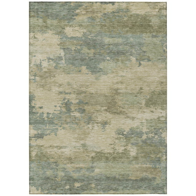 Addison Chantille ACN2075 Abstract Machine Made Transitional Seafoam Rug