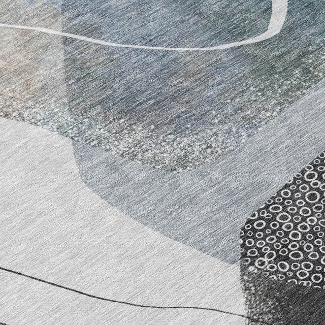 Addison Chantille ACN2077 Abstract Machine Made Transitional Ivory Rug