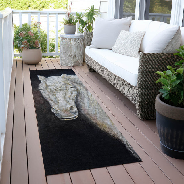 Addison Chantille ACN2080 Animal Machine Made Transitional Ivory Rug