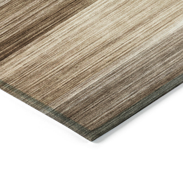 Addison Chantille ACN2082 Stripes Machine Made Transitional Brown Rug