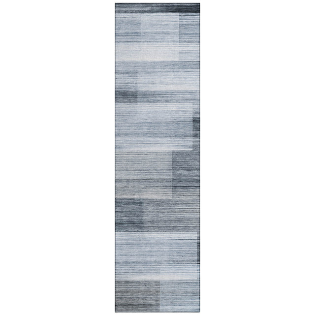 Addison Chantille ACN2082 Stripes Machine Made Transitional Denim Rug