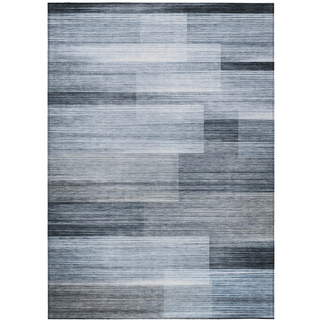 Addison Chantille ACN2082 Stripes Machine Made Transitional Denim Rug