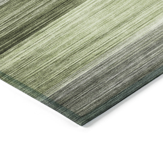 Addison Chantille ACN2082 Stripes Machine Made Transitional Green Rug