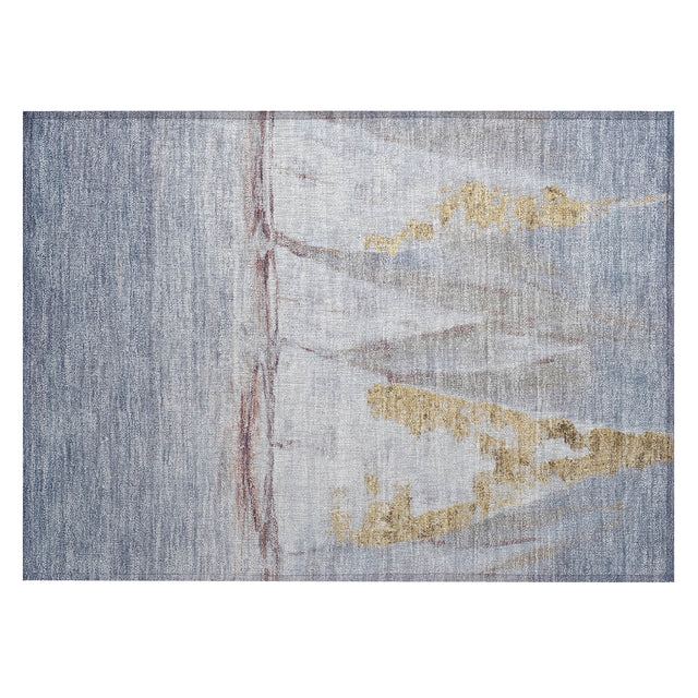 Addison Chantille ACN2084 Coastal Machine Made Transitional Blue Rug
