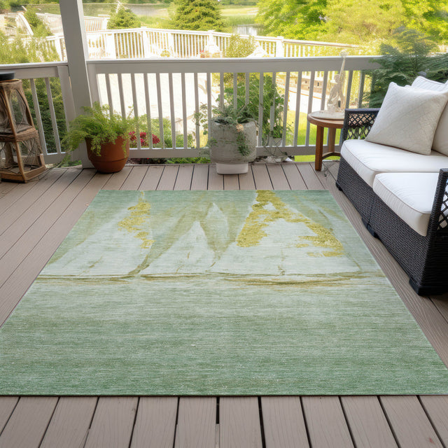 Addison Chantille ACN2084 Coastal Machine Made Transitional Green Rug