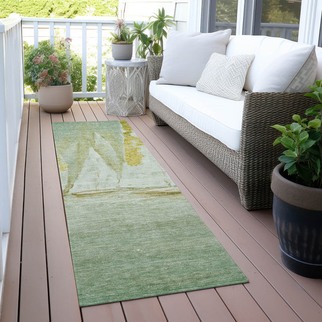 Addison Chantille ACN2084 Coastal Machine Made Transitional Green Rug