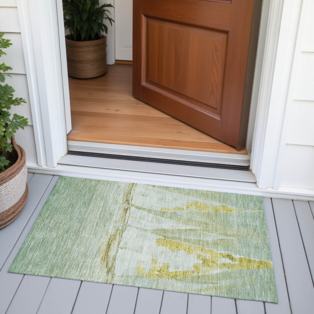 Addison Chantille ACN2084 Coastal Machine Made Transitional Green Rug