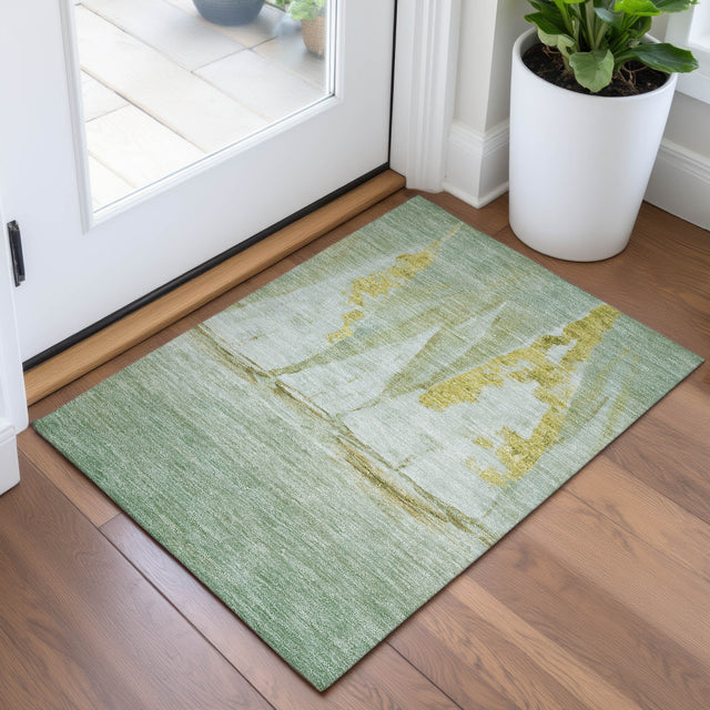 Addison Chantille ACN2084 Coastal Machine Made Transitional Green Rug