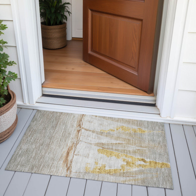 Addison Chantille ACN2084 Coastal Machine Made Transitional Taupe Rug