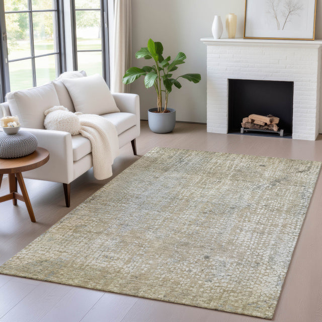 Addison Chantille ACN2087 Abstract Machine Made Transitional Beige Rug