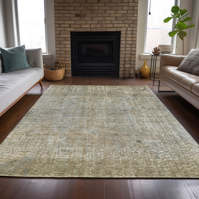 Addison Chantille ACN2087 Abstract Machine Made Transitional Beige Rug