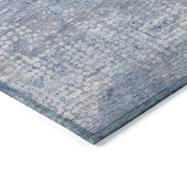 Addison Chantille ACN2087 Abstract Machine Made Transitional Blue Rug