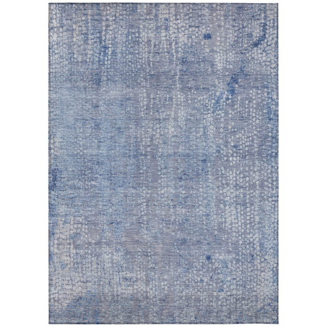Addison Chantille ACN2087 Abstract Machine Made Transitional Blue Rug