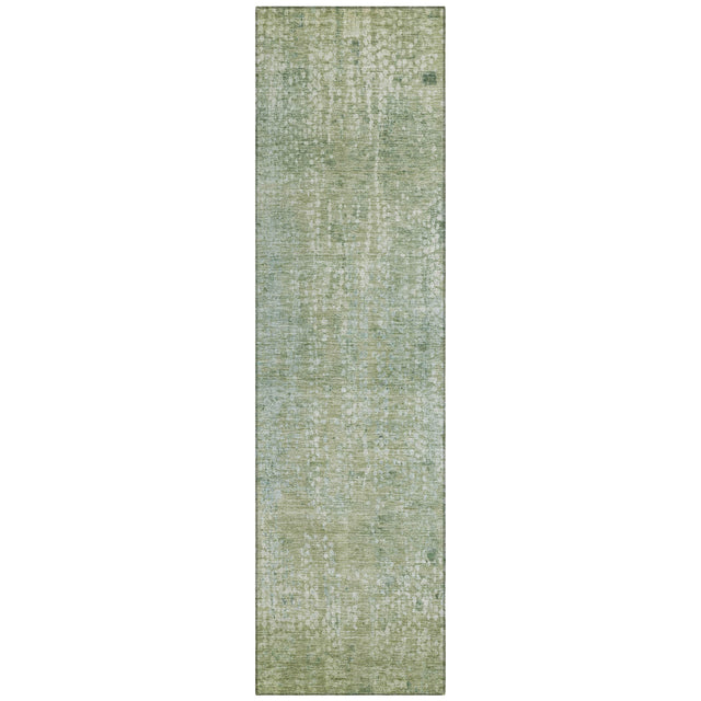 Addison Chantille ACN2087 Abstract Machine Made Transitional Green Rug