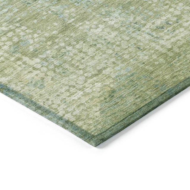 Addison Chantille ACN2087 Abstract Machine Made Transitional Green Rug