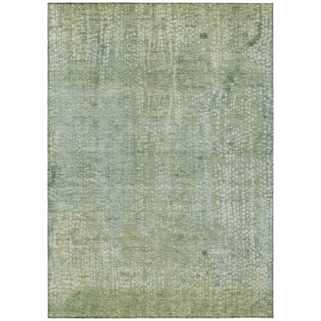 Addison Chantille ACN2087 Abstract Machine Made Transitional Green Rug