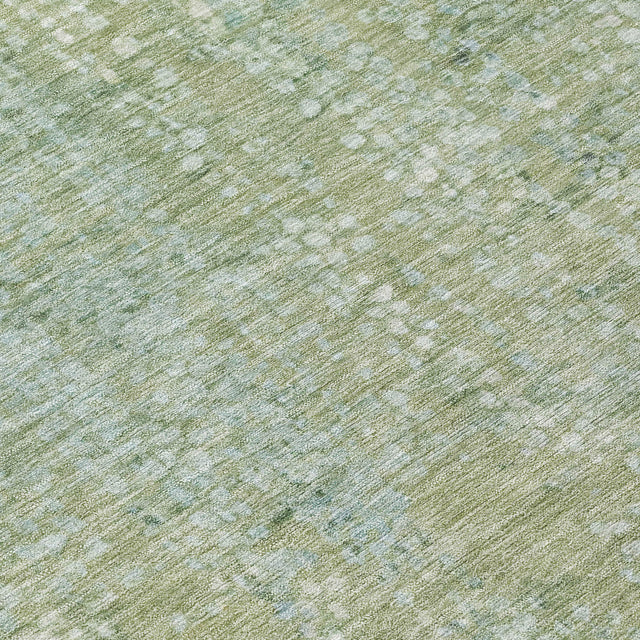 Addison Chantille ACN2087 Abstract Machine Made Transitional Green Rug