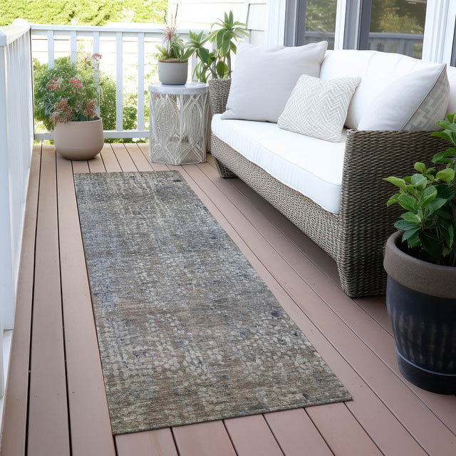 Addison Chantille ACN2087 Abstract Machine Made Transitional Taupe Rug