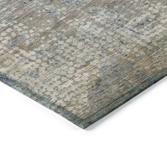 Addison Chantille ACN2087 Abstract Machine Made Transitional Taupe Rug