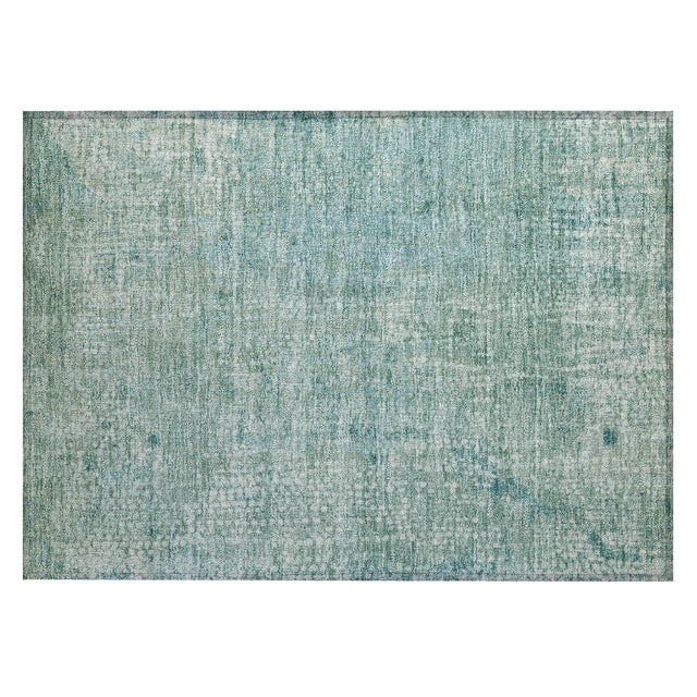 Addison Chantille ACN2087 Abstract Machine Made Transitional Teal Rug