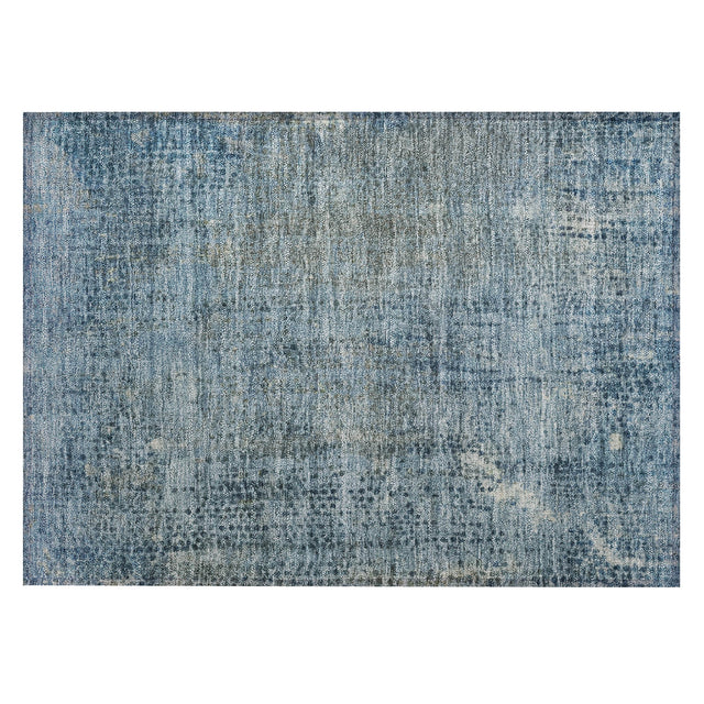 Addison Chantille ACN2088 Abstract Machine Made Transitional Blue Rug