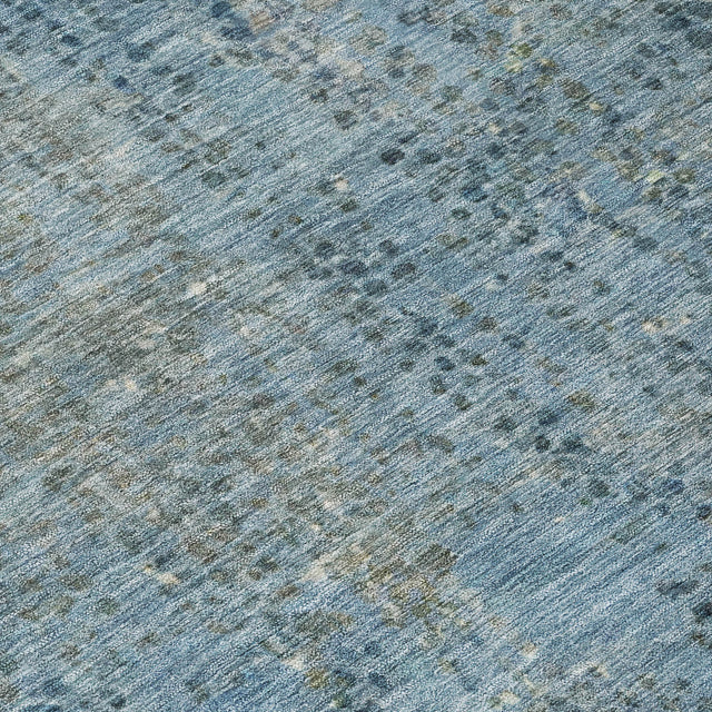 Addison Chantille ACN2088 Abstract Machine Made Transitional Blue Rug
