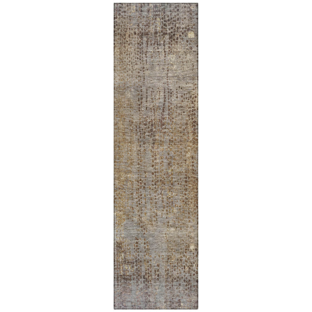 Addison Chantille ACN2088 Abstract Machine Made Transitional Brown Rug