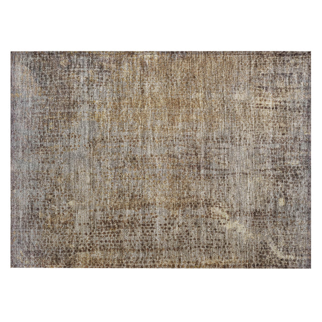 Addison Chantille ACN2088 Abstract Machine Made Transitional Brown Rug