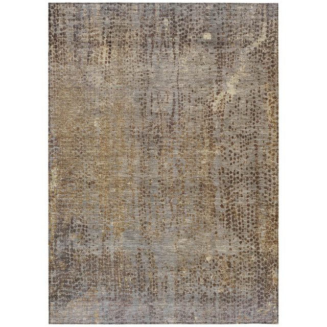 Addison Chantille ACN2088 Abstract Machine Made Transitional Brown Rug