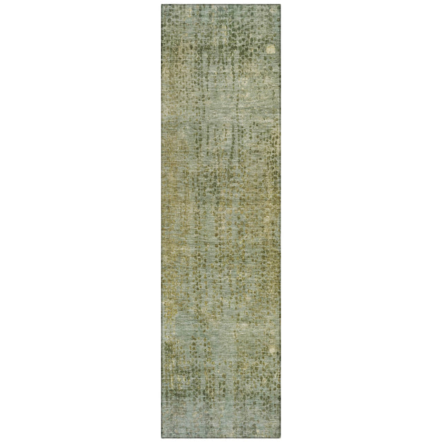 Addison Chantille ACN2088 Abstract Machine Made Transitional Green Rug