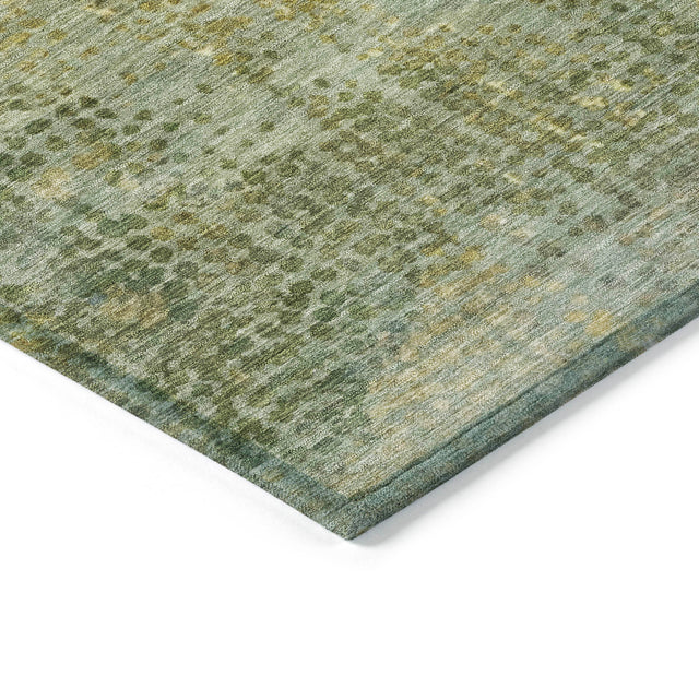 Addison Chantille ACN2088 Abstract Machine Made Transitional Green Rug