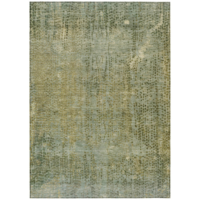 Addison Chantille ACN2088 Abstract Machine Made Transitional Green Rug
