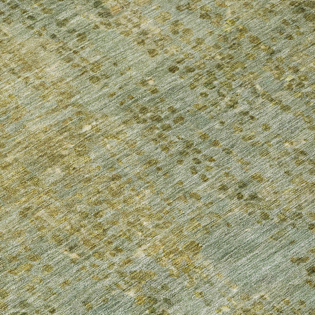 Addison Chantille ACN2088 Abstract Machine Made Transitional Green Rug