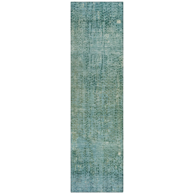 Addison Chantille ACN2088 Abstract Machine Made Transitional Teal Rug