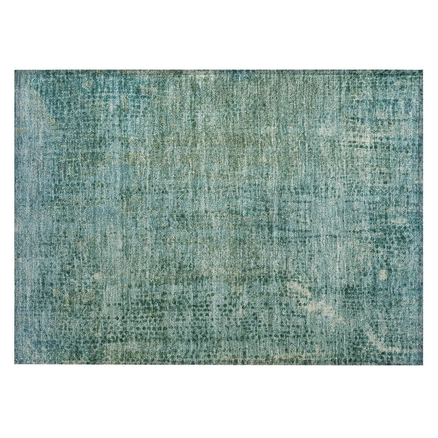 Addison Chantille ACN2088 Abstract Machine Made Transitional Teal Rug