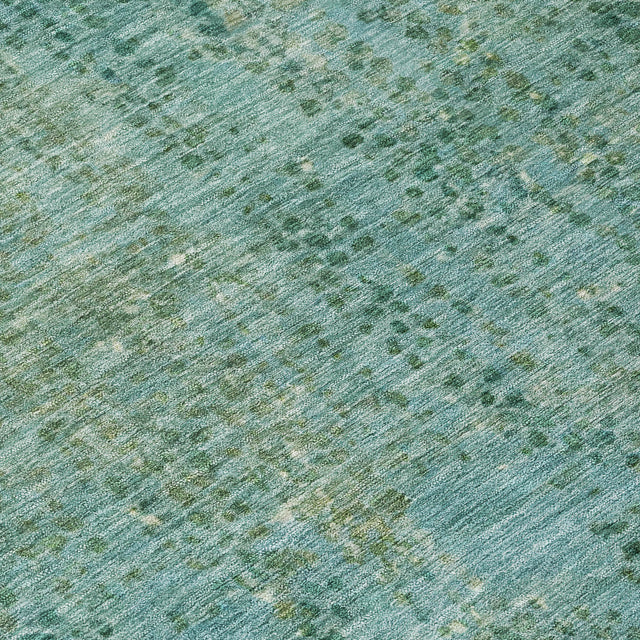 Addison Chantille ACN2088 Abstract Machine Made Transitional Teal Rug