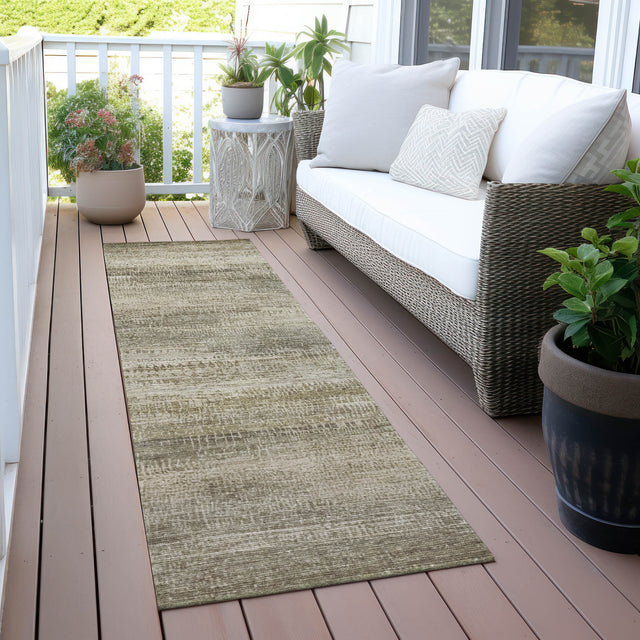 Addison Chantille ACN2089 Abstract Machine Made Transitional Taupe Rug