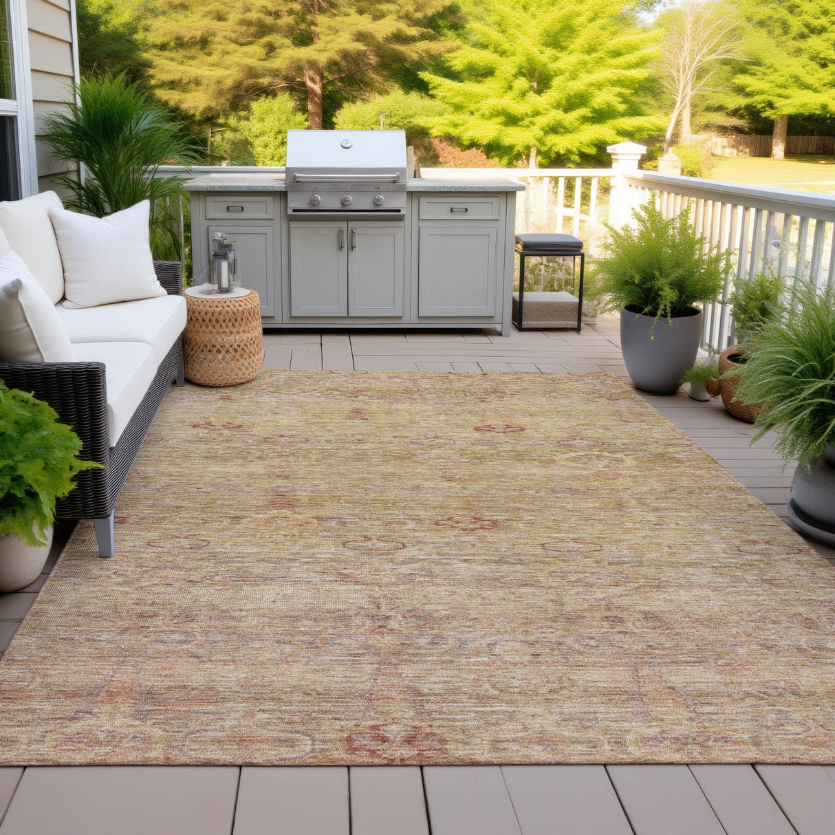 Addison Chantille ACN2090 Global Machine Made Traditional Coral Rug
