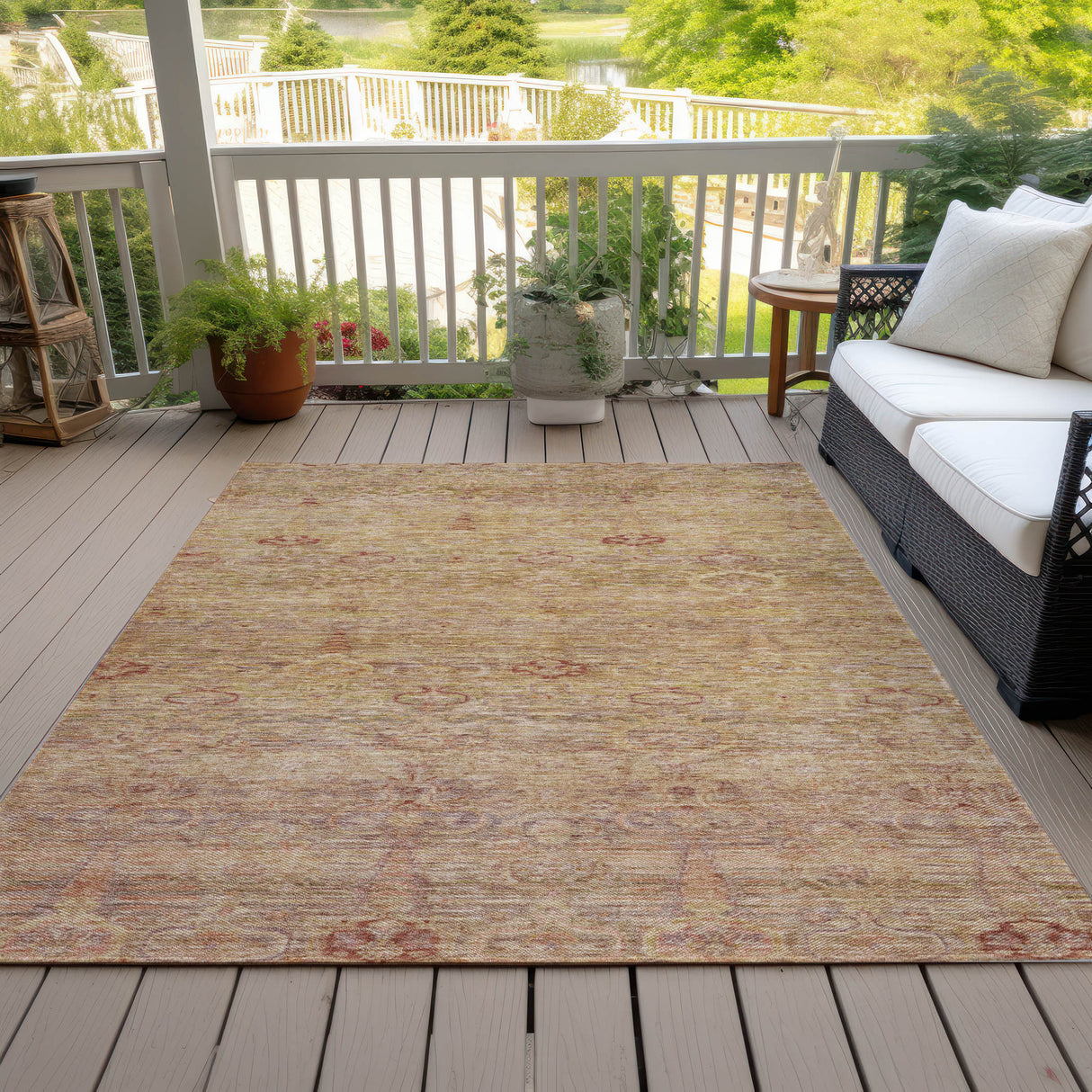Addison Chantille ACN2090 Global Machine Made Traditional Coral Rug