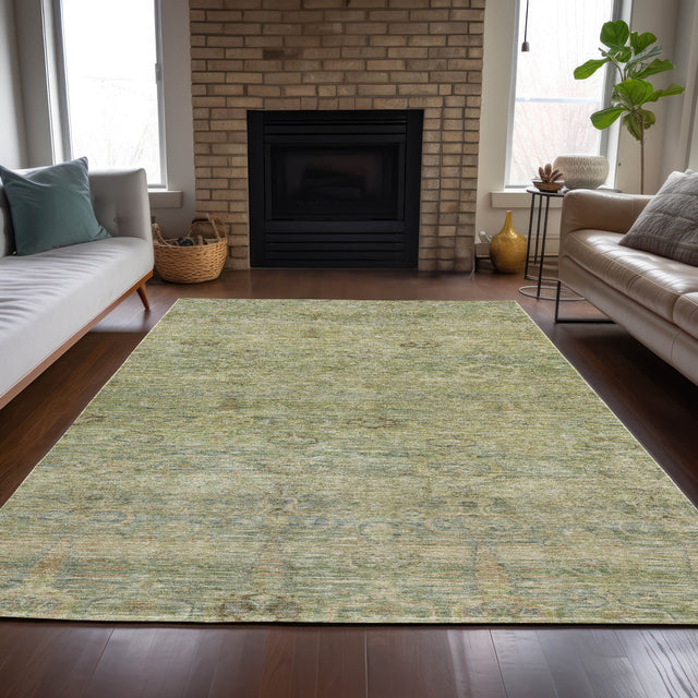 Addison Chantille ACN2090 Global Machine Made Traditional Green Rug