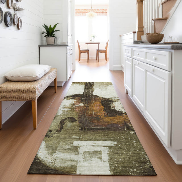 Addison Chantille ACN2091 Music Machine Made Transitional Brown Rug