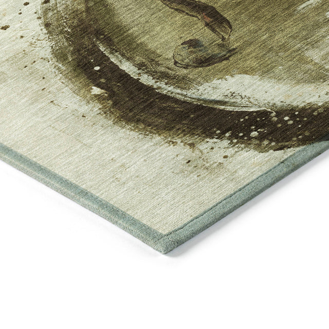 Addison Chantille ACN2091 Music Machine Made Transitional Brown Rug