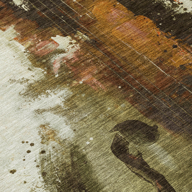 Addison Chantille ACN2091 Music Machine Made Transitional Brown Rug