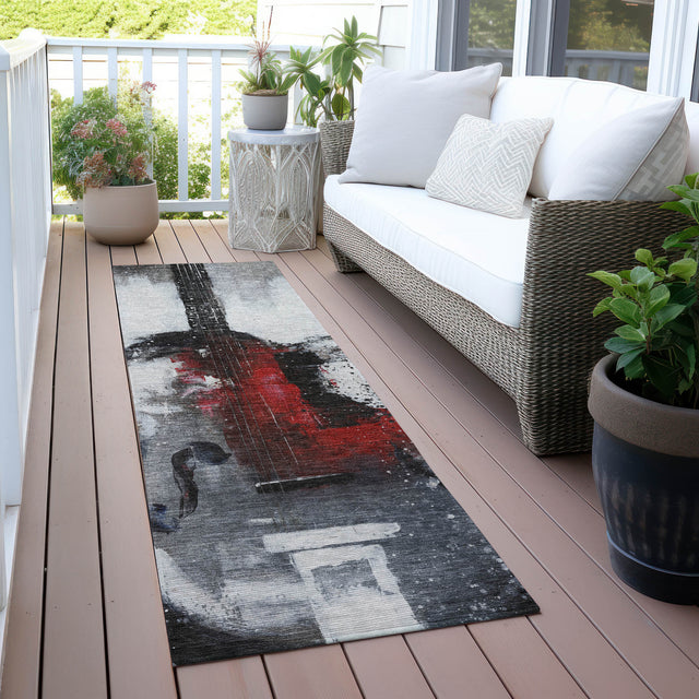 Addison Chantille ACN2091 Music Machine Made Transitional Gray Rug