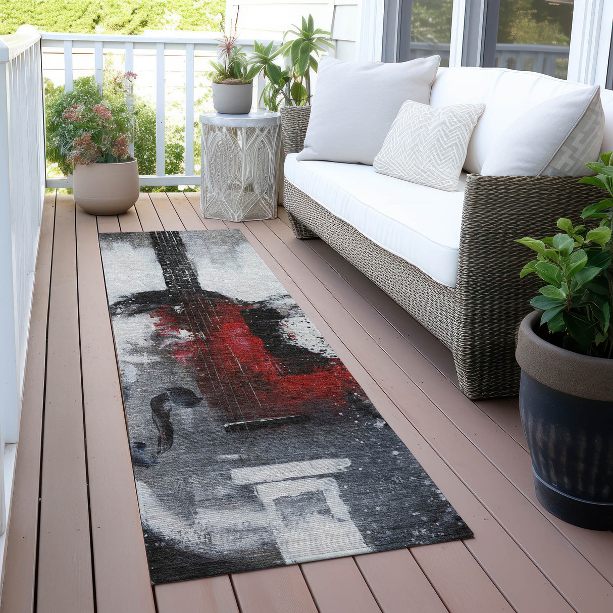 Addison Chantille ACN2091 Music Machine Made Transitional Gray Rug