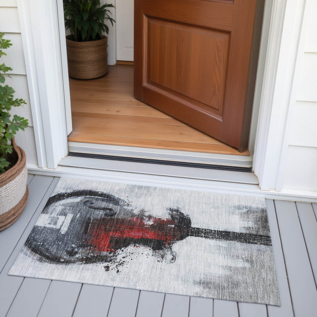 Addison Chantille ACN2091 Music Machine Made Transitional Gray Rug